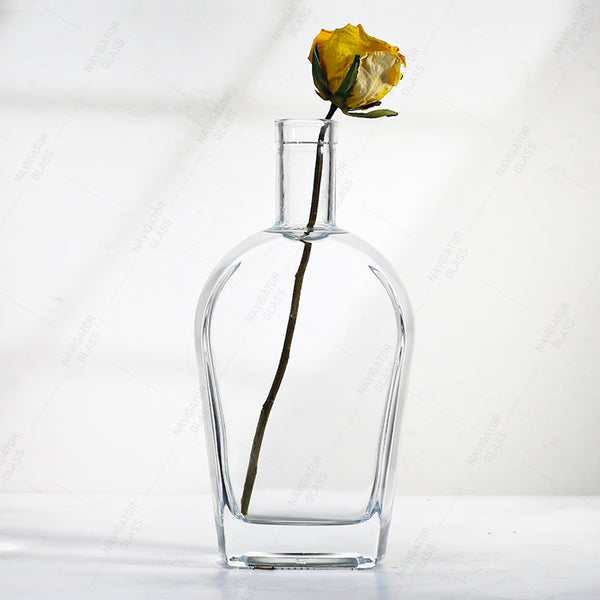 Clear Thin Tall And Fashion Vodka Gin Brandy Whiskey Rum Glass Bottle 500ml