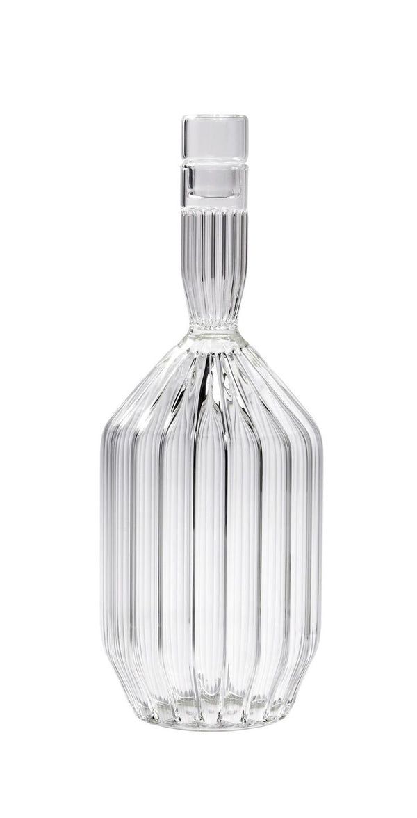 Vertical transparent glass wine bottle creative art bottle 200ml